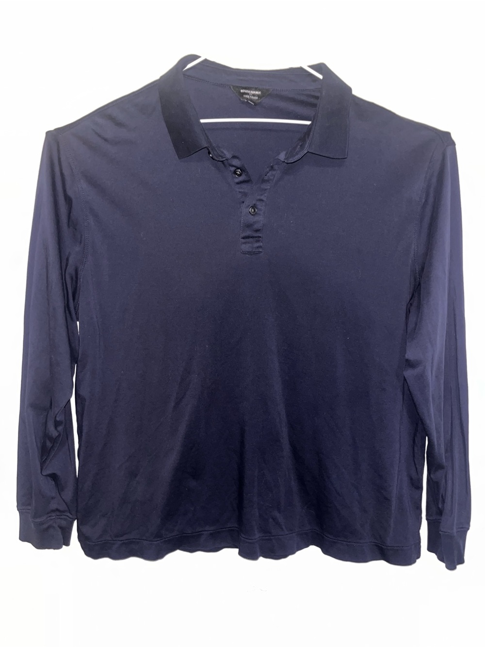 Lot of 3 Genuine size XL Banana Republic LONG-SLEEVE Luxe Cotton Polo Shirts - Picture 8 of 11